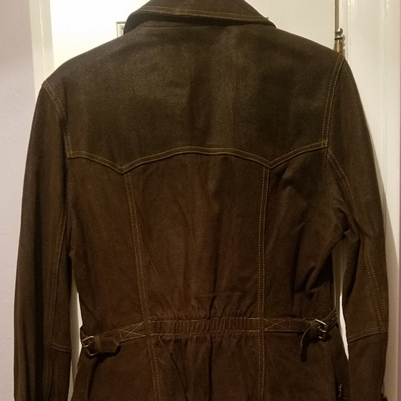 Brown Leather Jacket - Picture 2 of 4